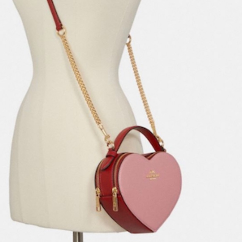 Coach Heart Crossbody In Colorblock - Picture 6 of 6